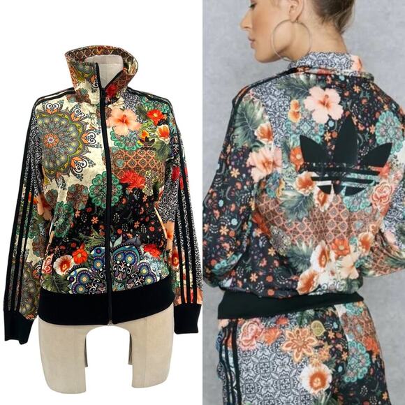 Adidas Originals Farm Rio Jardim Agharta Track Jacket Printed Zip Up Size Small‎ - Picture 1 of 16